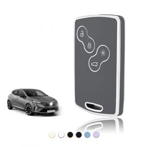 TOOMUME Coque Cl&eacute;, Etui Cles &Eacute;tui Cl&eacute;s Carte Adapt&eacute; pour Renault Scenic Clio Laguna Megane Zoe Captur Duster Espace Fluence Koleos Kangoo Master, Couvre Clef Cache Cle Voiture Tel&eacute;commande - Smart Key (TOOMUME, neuf)