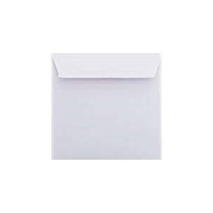 Lot de 25 enveloppes blanches 18 x 18 cm 180 x 180 mm Fermeture : enveloppes avec bande adhésive Grammage : 120 g/m² (Briefumschläge24plus, neuf)