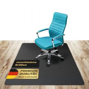 Kaiser Tapis de protection de sol noir, 120 x 150 cm, sous-main noir, pour chaise de bureau, chaise de bureau et chaise de bureau (Kaiser-plastic, neuf)
