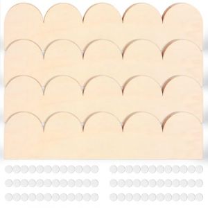 Lot de 12 Moulures Festonn&eacute;es en Bois Brut 40x9cm avec Points de Colle,Jolie Garniture de Moulage pour Maison,Mur,Armoire,&Eacute;tag&egrave;re,Fen&ecirc;tre,Porte (EUGULTD, neuf)