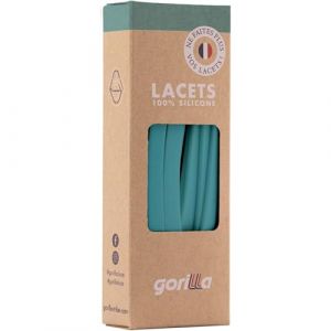 Gorilla - Lacets Elastiques Adultes et Enfants Plats et Larges - Gagnez du Temps, Adieu les N&oelig;uds Bonjour le Confort - Autobloquants Ultra R&eacute;sistants - 110 cm x 7 mm (Lacets Gorilla, neuf)