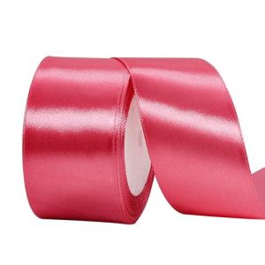 POPOYU Ruban Satin Gros 50 mm x 23 m Ruban Satin Pastèque Rouge pour Cadeau Emballage Cérémonie Mariage Artisanat Décoration, Ruban Noel Ruban Tissu pour Couture, Nœuds, Bouquet Voitures, Anniversaire (YUMU-EU, neuf)
