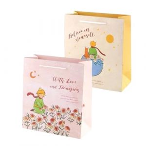 OUDQFCJ Sac Cadeau avec Anse 'Bienvenue au Monde' pour Naissance, Baby Shower, Fille ou Garçon - Papiers Cadeaux avec Papier de Soie Jaune (21x10x25cm) (Mapico, neuf)