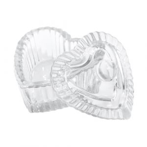 Ongles Verre Artificiel Bol &agrave; Dapp&eacute;e en Cristal Ongles Art Capsule avec Liquides &agrave; Ongles en Forme de C&oelig;ur Tasse Cristal Liquide Acrylique Poudre Poudre d'Ongles en Forme de C&oelig;ur Tasse pour Salon (LINLINOK, neuf)