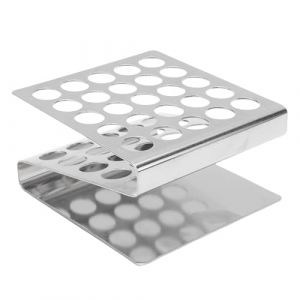 SIXRUN Porte-&eacute;prouvettes en Acier Inoxydable, Support en Z avec Porte-&eacute;prouvettes pour 25 Tubes de 17 Mm de Diam&egrave;tre (Sinoor, neuf)