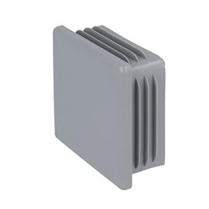 GleitGut 4 x Bouchons de Tube 60 x 60 mm Embout Tube carré Bouchon Plastique Gris (GleitGut GmbH, neuf)