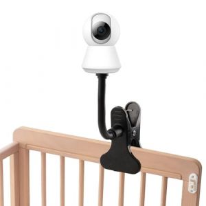 Support pour Babyphone, Support de Moniteur Flexible Support de Caméra Bébé Universel avec Connexion à Vis 1/4, Support de Serrage Sécurité sans Perçage pour Bébé Support Camera Vidéo (Noir) (Hioip-FR, neuf)