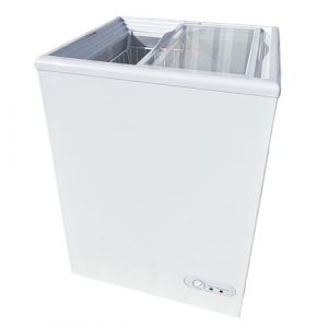 Cong&eacute;lateur Coffre 97L &ndash; Vitre Plate &ndash; Temp&eacute;rature -18&deg;C &ndash; Isolation 70 mm &ndash; Compact et &Eacute;co&eacute;nerg&eacute;tique &ndash; 1 Panier Inclus (PESAGE-MB, neuf)