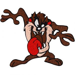 TAZ Tasmanian Diable Loony Bear Tunes Écusson pour motard Patch (Aufnähershop, neuf)
