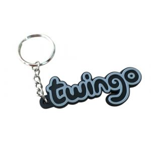 G&eacute;n&eacute;rique Porte-cl&eacute;s Twingo PVC Souple Monogramme Logo Coffre Noir (Key-shop, neuf)
