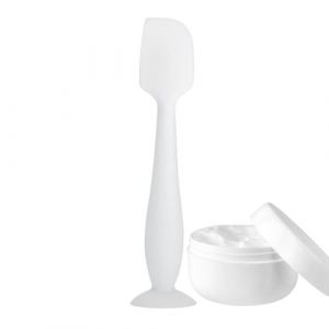 Spatule &agrave; cr&egrave;me pour couches &ndash; Spatule pour les fesses de b&eacute;b&eacute; avec base ventouse | Spatule r&eacute;utilisable pour p&acirc;te de fesses | Pinceau spatule en silicone pour &eacute;ryth&egrave;me fessier | Applicateur de cr&egrave;me (anhemary, neuf)