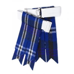 Flashes pour chaussettes de kilt pour hommes avec boucles lourdes ajustables, chaussettes unies et &agrave; carreaux pour kilt/Garter en laine acrylique pointu, taille unique (Eagle Threads, neuf)