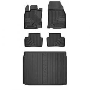 MOTOS Kit de tapis de voiture et de tapis de coffre en caoutchouc pour Renault Kadjar 2015-2022 Améliorez votre confort de voyage avec tapis antidérapant voiture 3D- Tapis de sol voiture tous temps, p (MOTOS EU, neuf)