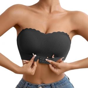 Soutien Gorge sans Armature Complexe Bretelle Amovible Bandeau Grande Taille Forte Poitrine avec pour Robe De Mariée Soutien-Gorge Femme Bra Grand Maintien Dos Nu Blanc Anti Glisse Bretelles (juhdf, neuf)