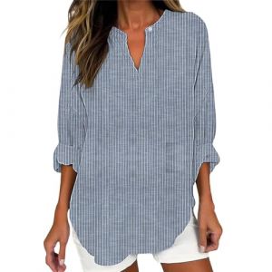 Ventes Flash De Printemps Chemise Femme Soiree Chic Chemisier Taille 46 Ensemble Et Elegant Haut Fete pour Sweat Capuche Zipp&eacute; Pull Cache Coeur sous Manches Longues Marguerite Asymetrique (Uwdiohq, neuf)