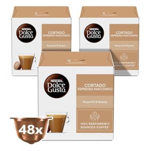 Nescafe Dolce Gusto Espresso Machiato, Cortado Capsules de café (48 capsules, 48 tasses) (Global Coffee S.R.L., neuf)