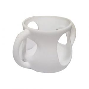 Couvre-biberon En Silicone Pour Biberons Nouveau-nés, 120ml Housse En Silicone Avec Poignée - Anti-chute Et Antichoc, Légère Et Portable, Housse Isolante En Verre Pour Une Alimentation Facile (Blanc) (girenyat, neuf)