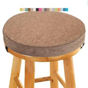 Coussin de Tabouret Ronde - Galette de Chaise Ronde Confortable - 30/35/40/45/50cm - Coussin de Chaise pour Salle &agrave; Manger, Cuisine, Bureau, Bar, Jardin, Int&eacute;rieur/Ext&eacute;rieur(A5,30x5CM/11.8x2inch) (Fengzi Comprehensive, neuf)