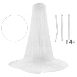 Rurunklee Support de ciel de cr&egrave;che, robuste et amovible &agrave; 5 niveaux, ciel de lit pour chambre de b&eacute;b&eacute;, lit d'enfant, ciel de lit pour lit d'enfant, accessoire en filet pour lit de b&eacute;b&eacute; (zhrnfm, neuf)