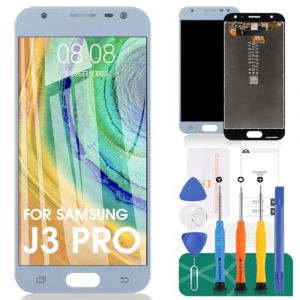 &Eacute;cran de remplacement pour Samsung Galaxy J3 2017 J330 / J3 Pro 2017 J330 DUOS J330G J330L J330F J330FN J330DS J3300 - Kit de montage en verre tremp&eacute; gratuit (bleu) (friendlychinese, neuf)