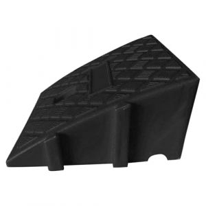 Rampe de trottoir pour marches de 11 à 13 cm de haut - En PVC robuste - 25 x 27 x 11 cm - Rampe de seuil de porte - Rampe d'accès - Rampe de seuil de porte pour moto profonde (MightMone, neuf)