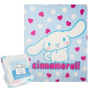 Hello Kitty Sanrio Plaid Polaire 150x130cm, Couverture Kawaii Cinnamoroll, Jet&eacute; de Lit Canap&eacute;, D&eacute;coration Chambre Anime, Cadeau Fille, Ado, Femme (Multi Cinnamoroll) (Get Trend., neuf)