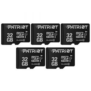 Patriot Memory Carte M&eacute;moire Flash MicroSD LX Serie 32Go - PSF32GMDC105 - Paquet de 5 (Patriot Memory France, neuf)