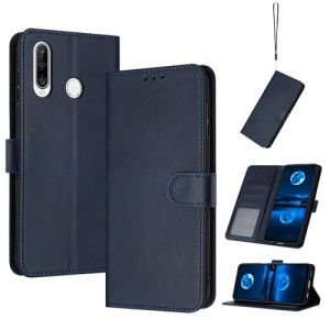 QiongniAN Coque en Cuir Compatible avec Huawei P30 Lite,Compatible avec Huawei P30 Lite MAR-LX1M MAR-AL00/TL00 MAR-LX2 MAR-LX1A MAR-LX3A MAR-LX2J MAR-LX1B &Eacute;tui pour t&eacute;l&eacute;phone &agrave; clapet Coque Blue (QiongniAn, neuf)