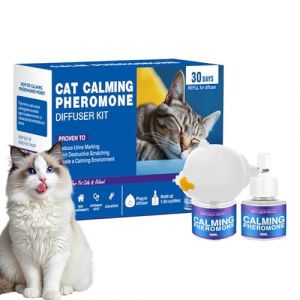 Generisch Diffuseur de ph&eacute;romones pour chat - Anti-stress avec recharge de 60 jours - Poign&eacute;es plug-in apaisantes - Solution anti-agression - Diffuseur apaisant pour chat (daidil, neuf)