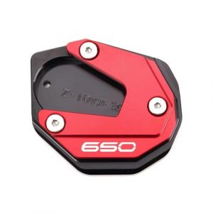 YZXOOP Plaque De Support D'extension De B&eacute;quille Lat&eacute;rale CNC pour Moto pour Kawasaki Z650 Z650RS Z 650 Z 650 RS 2017-2024 Plaque d'extension b&eacute;quille lat&eacute;rale(Rouge) (yuyuqianqianshengjibobo, neuf)