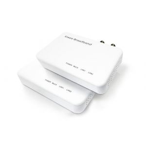 KiweeBroadband Adaptateurs MoCA 2.5 &ndash; Ethernet Via coaxial, 2 Ports 2.5G, kit de 2 (Mod&egrave;le KB-M3-02) (Kiwee Broadband EUROPE, neuf)
