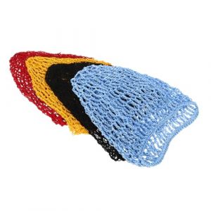 LALADEFIEE 4 pièces Filet Cheveux Crochet Maille Résistante Rayon Filet Tressé Élastique pour Dormir et Bain Bonnet Maille Adapté à Tous Types de Cheveux Protection Douce et Confortable (Yowanr, neuf)