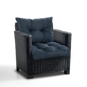 Best Wool Coussin Salon de Jardin Exterieur en Rotin 60x60 + 60x40 – Coussin de Chaise – Coussin d’Assise et Dossier pour Mobilier en Rotin – Polypropylène de Haute Qualité (Wool-Stam, neuf)