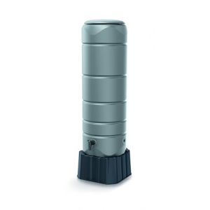 YourCasa Recuperateur d Eau de Pluie [CircleTower] 110L avec Pied, Couvercle et Robinet – recuperateur Eau de Pluie récupérateur Eau de Pluie – Réservoir d'eau de Pluie Reservoir Eau de Pluie (Gris) (yourcasa, neuf)