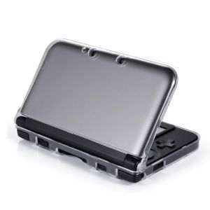 Coque 3DS XL - Coque de protection rigide transparente pour Nintendo 3DS XL LL - [Nouveau design de charnière modifiée] (VSEER-UK, neuf)