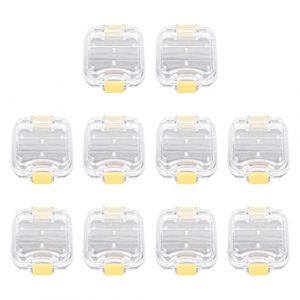 Tuesoa Bo&icirc;Te &agrave; Dents en Plastique pour Proth&egrave;Se Dentaire 10 Pi&egrave;Ces avec Film Bo&icirc;Te de Rangement pour Proth&egrave;Se Dentaire de Haute Qualit&eacute; Bo&icirc;Te &agrave; Dents &agrave; Membrane pour Implant Dentaire (BK.dianpu, neuf)