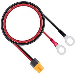 ZkeeShop C&acirc;ble de borne XT60 vers anneau O XT60 vers anneau O 12 AWG - C&acirc;ble d'extension pour station d'alimentation - Panneau solaire Lipo - 1,5 m (prise XT60) (Zkee Shop, neuf)