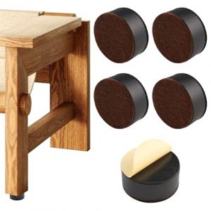 4 Pièces 3 cm Rehausseur Meuble, Diamètre 6 cm Autocollant Rehausseur Pied de Table, Capacité de Charge Totale 2000kg, Circulaire Rehausseur Pied de Chaise pour Canapés, Armoires, Lits, Bureaux (hejiuwenhua, neuf)