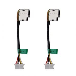 2pcs Câble Flexible de Connecteur de Dock de Prise d'alimentation DC Compatible avec HP Pavilion 799735-F51 799735-S51 799735-T51 799735-Y51 807522-001 (Flashice, neuf)