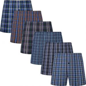 JupiterSecret Calecon Homme Lot de 6 Calecon Homme Coton 100% Boxer Homme Sexy Boxer Americain Homme Coton Grands Doux et Respirant en Différentes Couleurs, 2XL (JupiterSecret, neuf)