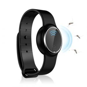 Bracelets Anti-moustiques &agrave; Ultrasons, Bracelets &Eacute;lectroniques Anti-Moustiques avec C&acirc;ble de Charge USB, &Eacute;tanche/R&eacute;utilisable/Portable pour le Camping en Plein Air, la Randonn&eacute;e (Noir) (sacrejin, neuf)