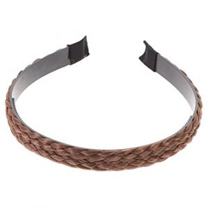 SHERCHPRY Serrage-Tête Tressé Accessoire Cheveux Largeur 1,5 CM Anti-Dérapant Clair pour Fêtes et Dents Intérieures (Dnna Huang, neuf)