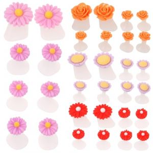 UKCOCO 32 pièces Séparateurs Orteils Silicone pour Pédicure Écarteurs Orteils Fleuris Confortables pour Ongles Accessoires de Manucure DIY à Domicile (Fruitscher, neuf)
