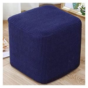 AQIGR Housse de Pouf Carré 40x40/45x45 Extensible Housse Ottomane,Housses de Repose-Pieds en Jacquard Doux pour protéger Le Repose-Pieds, Housse de Pouf avec Fond élastique, Lavable en Machine (AMZGRZ, neuf)