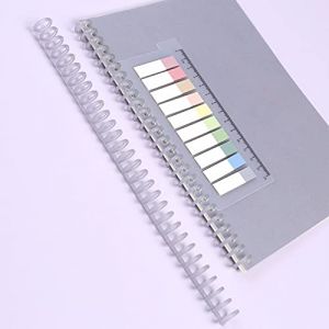 10 Peignes de Reliure à 30 Trous, Dossier à Feuilles Mobiles, Peut Contenir Environ 85 Feuilles de Papier, Ringabstand 9,5mm, pour Reliure Papier A4 A5 A6 (Cendre) (Tatamon, neuf)