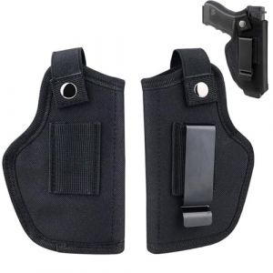 KAIYAYA Holster,2 Pièces Noir Holster Cuisse,Tissu Oxford Étui en Cuir,Porte Pistolet pour Hommes,Femmes,Intérieur,Extérieur,Convient a La Plupart Des Tailles d'Armes de Poing (SMOLIKIA LTD, neuf)