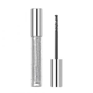 Mascara Pailleté Fard À Paupières, Mascara Cils Pailletés Mascara Scintillant Volumateur, Bouclage Durable Mascara Pailleté Multifonctionnel Pour Les Cils, Fard À Paupières (Argent, One Size) (Muessnew, neuf)