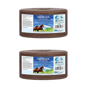imima Pierre &agrave; l&eacute;cher min&eacute;rale Cheval EQUIBLOCK Pierre &agrave; l&eacute;cher Set 2 x 3kg - Pierre &agrave; l&eacute;cher pour Chevaux ch&egrave;vres gibier et Boeuf - Pierre &agrave; l&eacute;cher de sel Pierre min&eacute;rale (DOCARI - Everything Family, neuf)