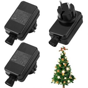 3 Pi&egrave;ces Adaptateur LED &Eacute;clairage de Jardin 12V 2A 24W, Alimentation Transformateur LED IP44 &Eacute;tanche, Adaptateur Secteur pour Projecteur Jardin, Guirlande Lumineuse, Bande LED (XULAI LIMITED, neuf)