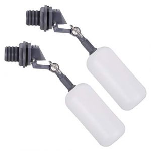 Kwokwei Lot de 2 robinets flottants &agrave; Boisseau sph&eacute;rique avec Bras r&eacute;glable, Robinet de Flotteur Automatique en Plastique pour bac &agrave; Eau, Aquarium, Bassin, Abreuvoir (CHUANGKE Direct, neuf)